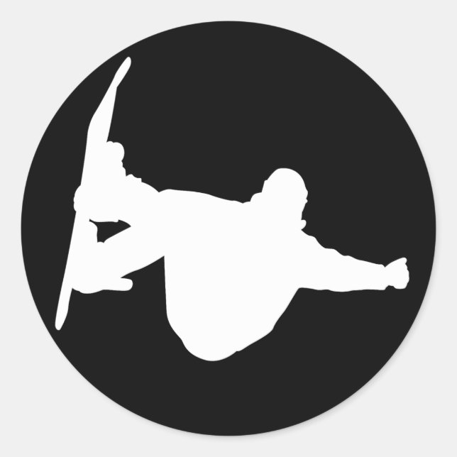 Adesivo Redondo snowboard legal (Frente)