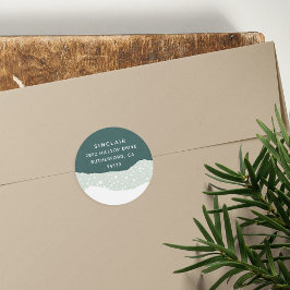 Adesivo Redondo Snowdrift | Endereço para devolução de feriados