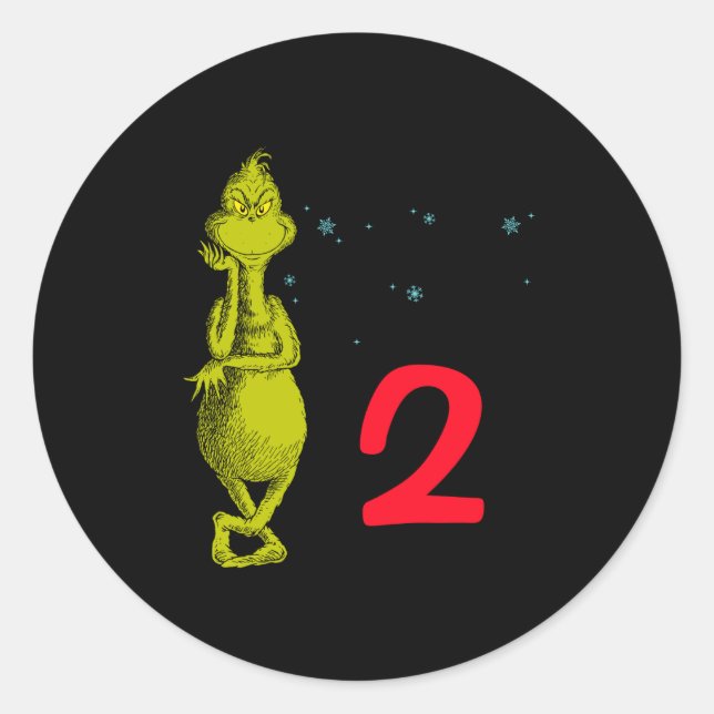 Adesivo Redondo Snowflake Birthday Baby  (Frente)