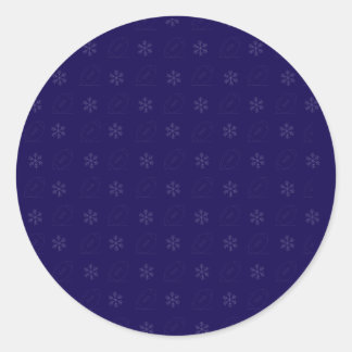 Adesivo Redondo Snowflake Football Sticker