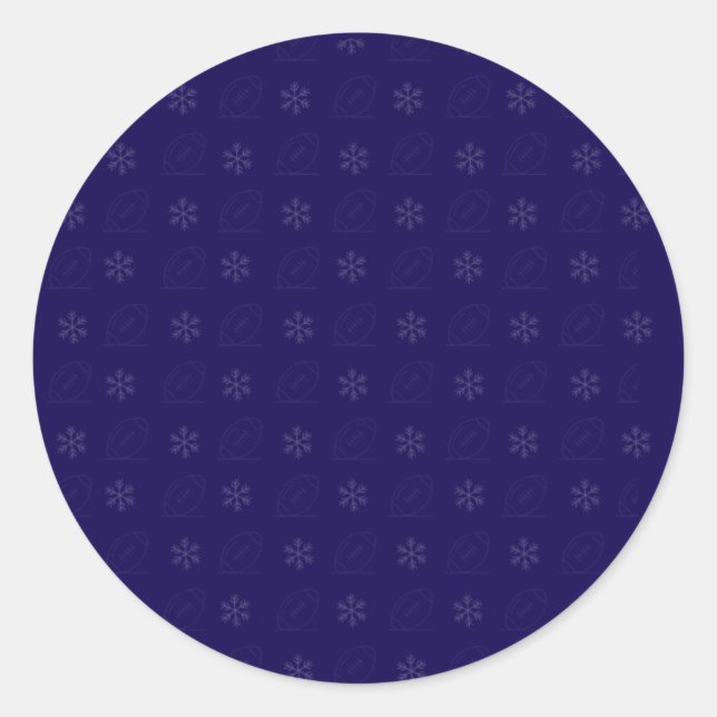 Adesivo Redondo Snowflake Football Sticker (Frente)