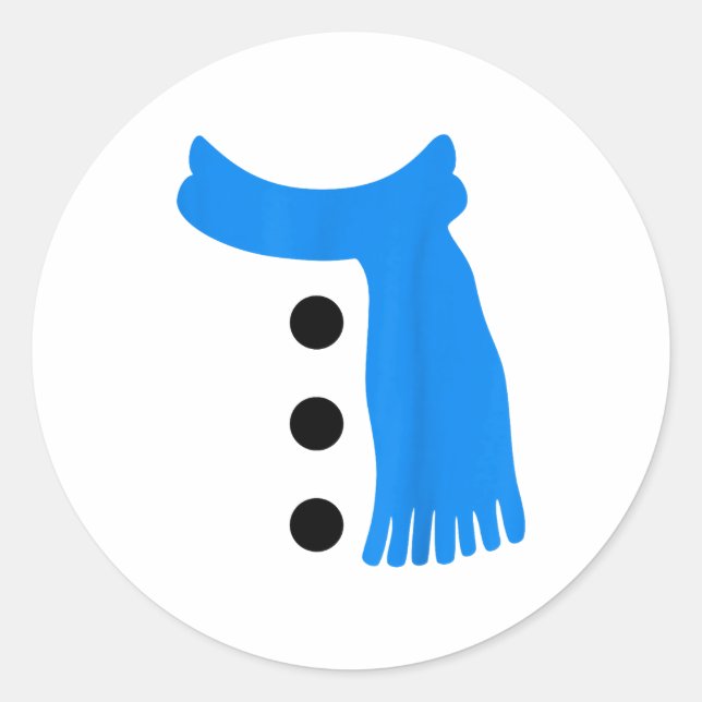 Adesivo Redondo Snowflake Snowman Costumes Christmas Family Matchi (Frente)