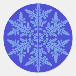 Adesivo Redondo Snowflake Sticker