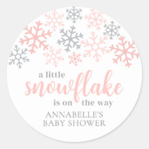 Snowflake Winter Girl Baby Shower