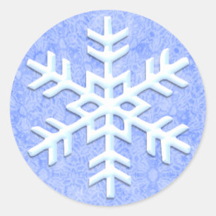 Adesivo Redondo Snowflakers Congelados