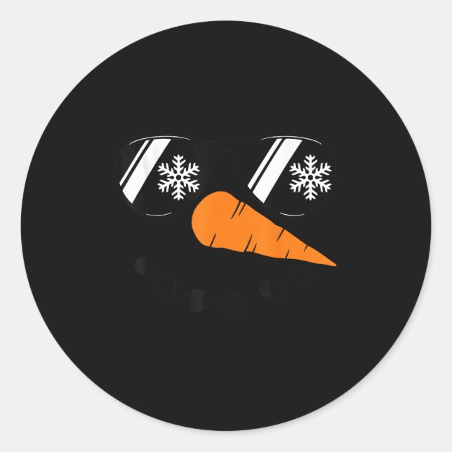 Adesivo Redondo Snowman Face Family Christmas Matching Costume Men (Frente)