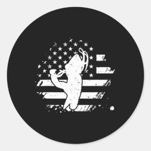 Adesivo Redondo Snowmobile American Usa Flag Snowmobiling Winter S