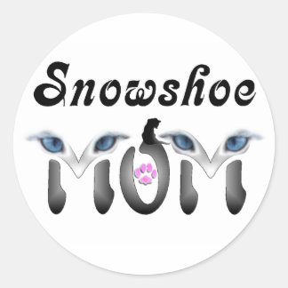 Adesivo Redondo Snowshoe Mamãe Gifts
