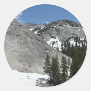 Adesivo Redondo Snowy Granite Domes I no Parque Nacional de Yosemi