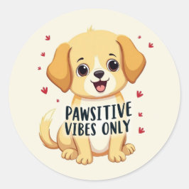 Adesivo Redondo Só boas patas