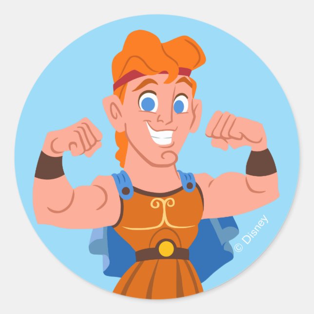 Adesivo Redondo So Cute Hercules Classic Round Sticker (Frente)