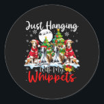 Adesivo Redondo Só Prendendo Com Meus Bippets Xmas Três Papais noe<br><div class="desc">Só Prendendo Com Meus Bippets Xmas Três Papais noeis Cachorros</div>