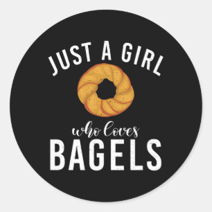 Adesivo Redondo Só um que ama Bagels Bagel