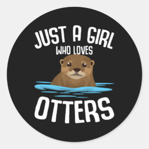 Adesivo Redondo Só um que ama o Otter