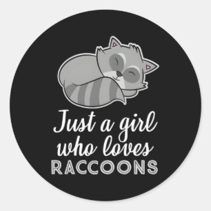 Adesivo Redondo Só Um Que Ama Raccoon