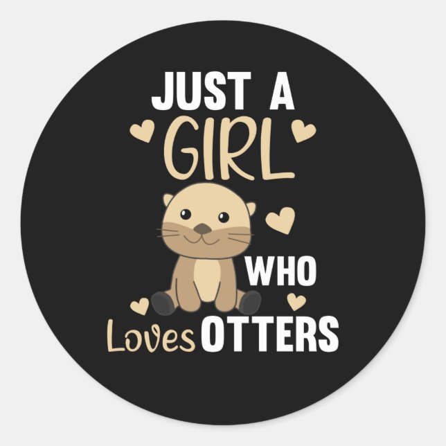 Adesivo Redondo Só Uma Menina Que Ama A Mais Doce (Frente)