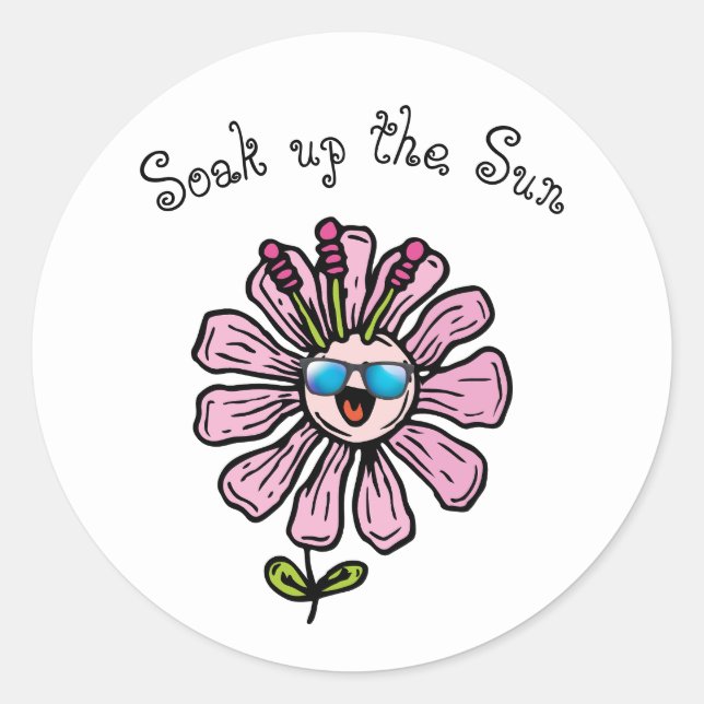 Adesivo Redondo Soak acima do Sol (Frente)