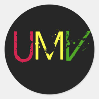 Adesivo Redondo Sob Meu Voodoo