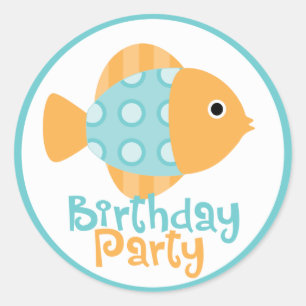 Adesivo Redondo Sob o Mar