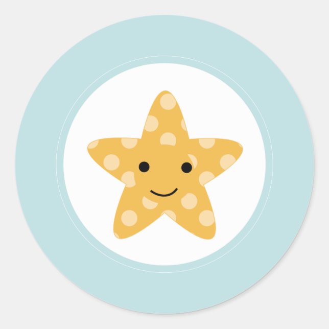 Adesivo Redondo {sob o mar} (Frente)