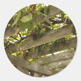 Adesivo Redondo Sob uma copia de Uvas