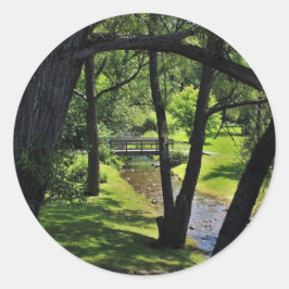 Adesivo Redondo Sob uma copia de Willows