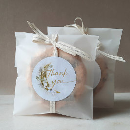 Adesivo Redondo Sobre a Lua Boho Dourado Poeira e Nuvens Rota Clás