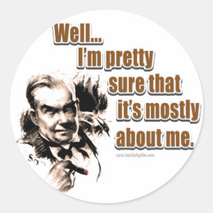 Adesivo Redondo Sobre Mim...