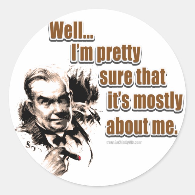 Adesivo Redondo Sobre Mim... (Frente)