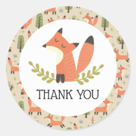 Adesivo Redondo Sobre o rio e através da floresta