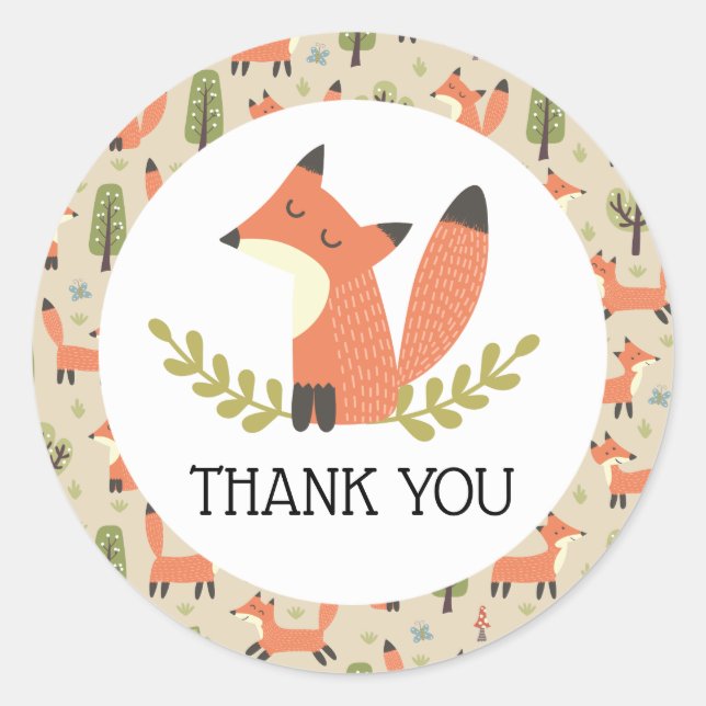 Adesivo Redondo Sobre o rio e através da floresta (Frente)