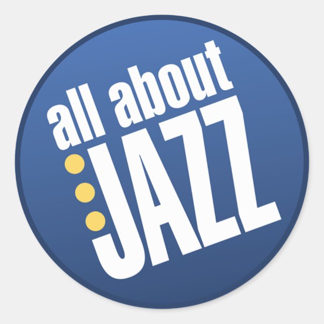 Adesivo Redondo Sobre os Jazz Stickers (Frente)
