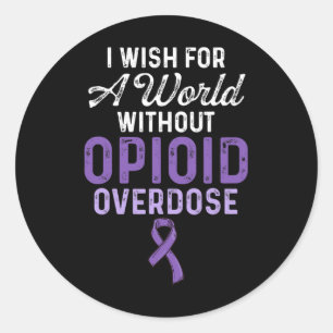Adesivo Redondo Sobredosagem Opióide Sobrevivência do Guerreiro 30