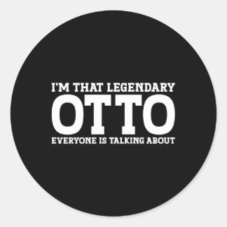 Adesivo Redondo Sobrenome Otto Surname Team Otto