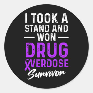 Adesivo Redondo Sobrevivência ao Guerreiro da Sobredosagem de Medi