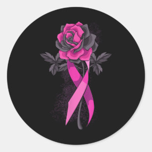 Adesivo Redondo Sobrevivência da Consciência do Cancer de Fita Ros