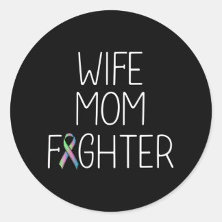 Adesivo Redondo Sobrevivência da Sensibilização para a Mulher do C