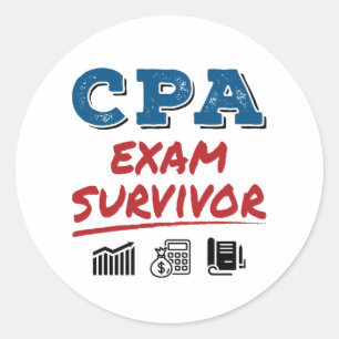 Adesivo Redondo Sobrevivência de exame CPA