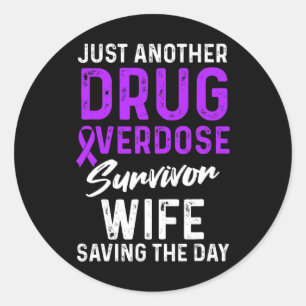 Adesivo Redondo Sobrevivência do Guerreiro em Sobredosagem de Medi