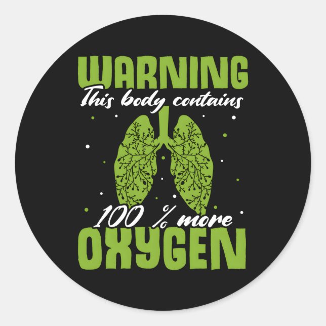 Adesivo Redondo Sobrevivência do transplante pulmonar do órgão (Frente)