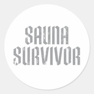 Adesivo Redondo Sobrevivente 06 da sauna
