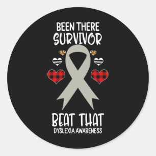 Adesivo Redondo Sobrevivente Bata Aquela Fita De Sensibilização Di