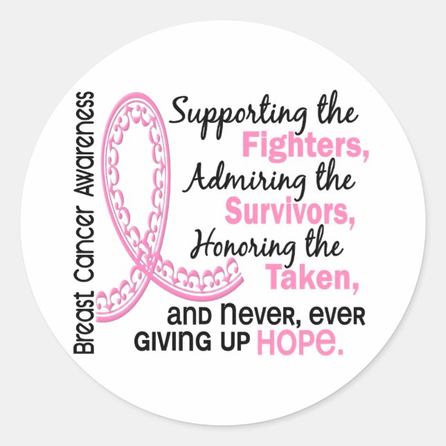 Adesivo Redondo Sobreviventes De Combatentes Levados 4 Canceres Da (Frente)