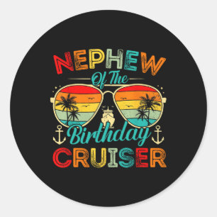 Adesivo Redondo Sobrinho da Família Birthday Cruiser Cruzeiro de A