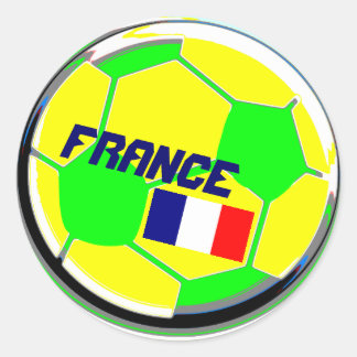Adesivo Redondo Soccer Ball France