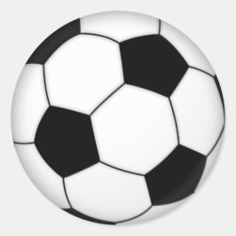Adesivo Redondo Soccer Ball Stickers (Adicionar texto se quiser)