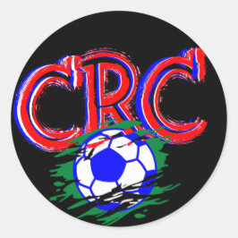 Adesivo Redondo Soccer Game Selección Costa Rica Football Soccer