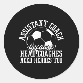 Adesivo Redondo Soccer Istant Coach Because Head Coaches Need Hero