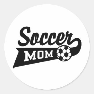 Adesivo Redondo Soccer Mãe