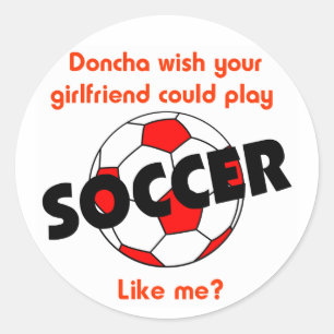 Adesivo Redondo SoccerChick Doncha